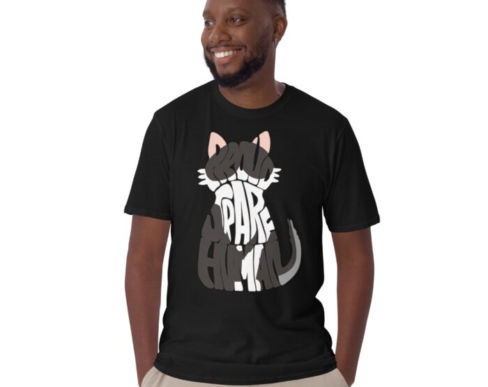 Unisex—tuxedo-cat black-t-shirt-1e Unisex—tuxedo-cat black-t-shirt-1e