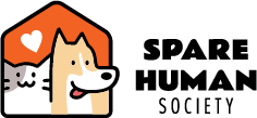 Spare Human Society logo – funny pet parent apparel and gifts for cat and dog lovers