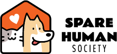 Spare Human Society logo – funny pet parent apparel and gifts for cat and dog lovers
