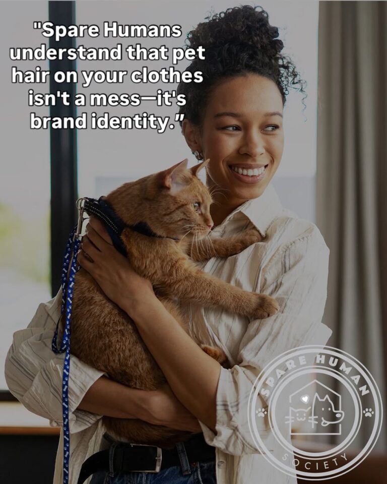 Why Spare Humans Wear Their Pet Hair Proudly