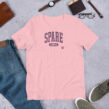 spare human shirt pink unisex funny cat and dog parent tee